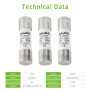 RO15 Type 500V AC 2A to 32A cylindrical fuse links low voltage fuse