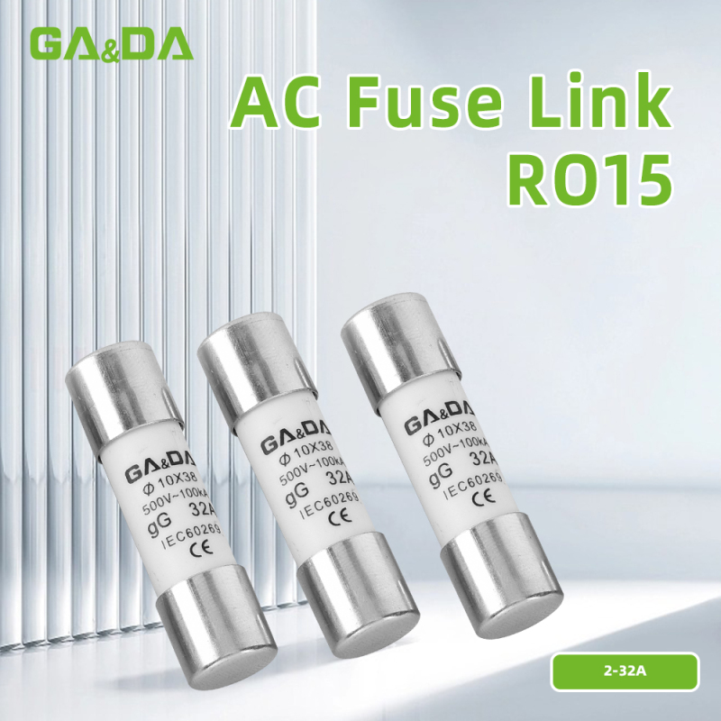 RO15 Type 500V AC 2A to 32A cylindrical fuse links low voltage fuse