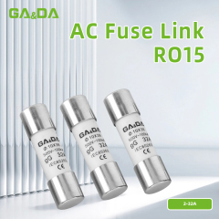RO15 Type 500V AC 2A to 32A cylindrical fuse links low voltage fuse