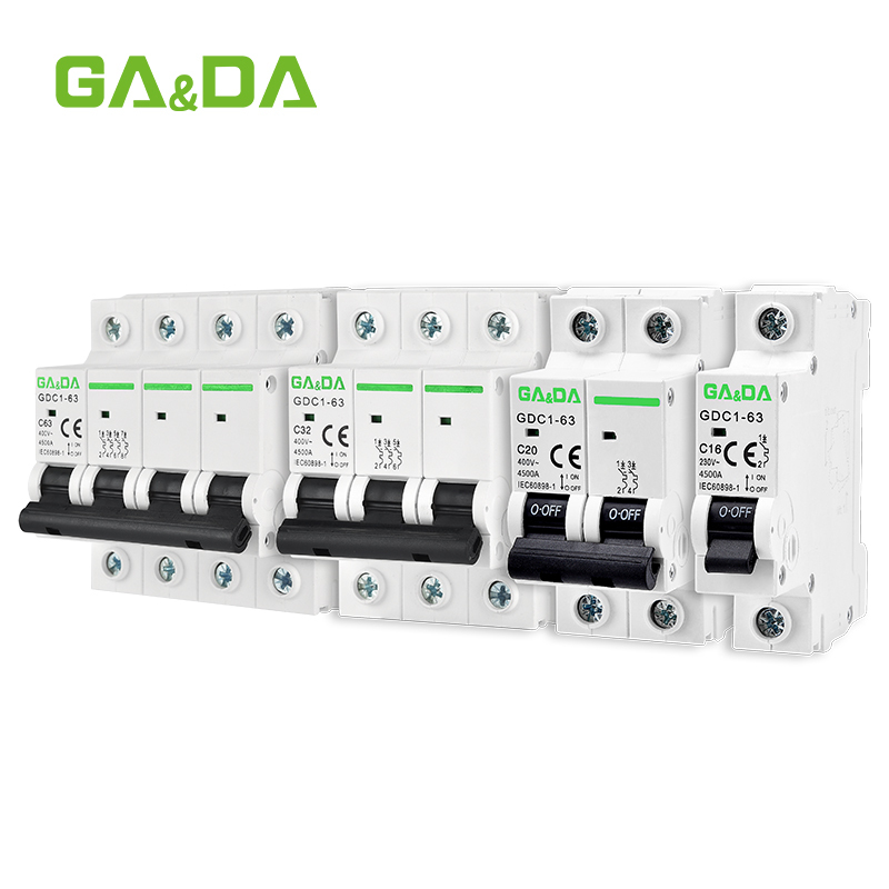 sell hot MCB AC mini circuit breaker  4.5KA AC 400V  miniature circuit breakers 1p 2p 3p 4pole