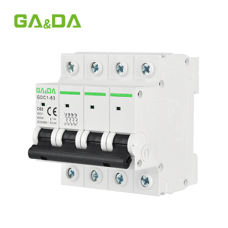 sell hot MCB AC mini circuit breaker  4.5KA AC 400V  miniature circuit breakers 1p 2p 3p 4pole