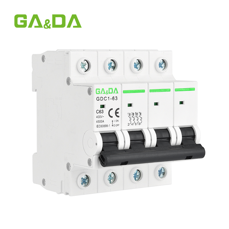 sell hot MCB AC mini circuit breaker  4.5KA AC 400V  miniature circuit breakers 1p 2p 3p 4pole