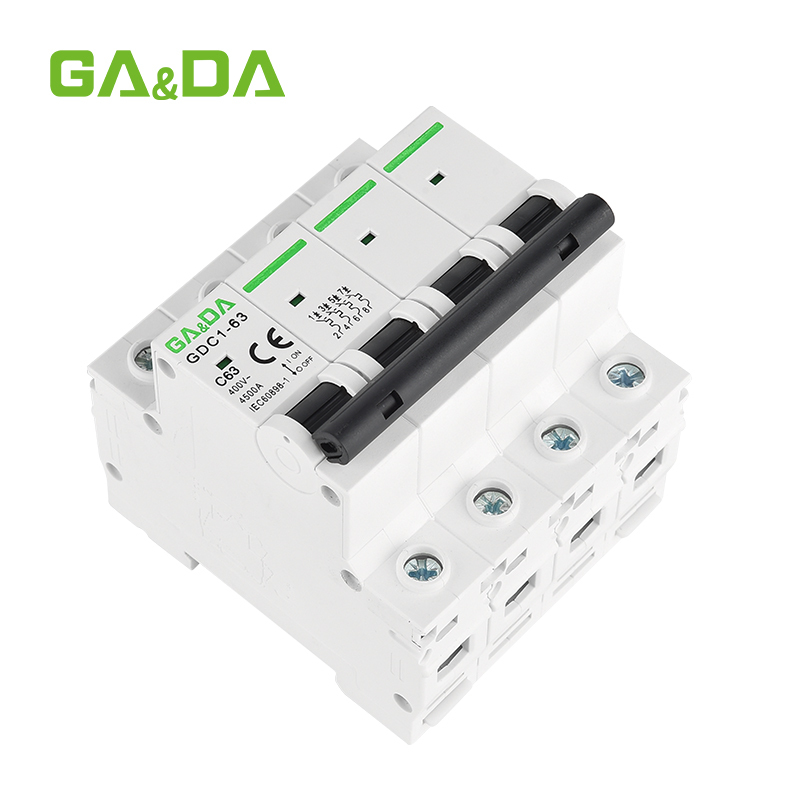 sell hot MCB AC mini circuit breaker  4.5KA AC 400V  miniature circuit breakers 1p 2p 3p 4pole