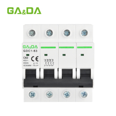 sell hot MCB AC mini circuit breaker  4.5KA AC 400V  miniature circuit breakers 1p 2p 3p 4pole