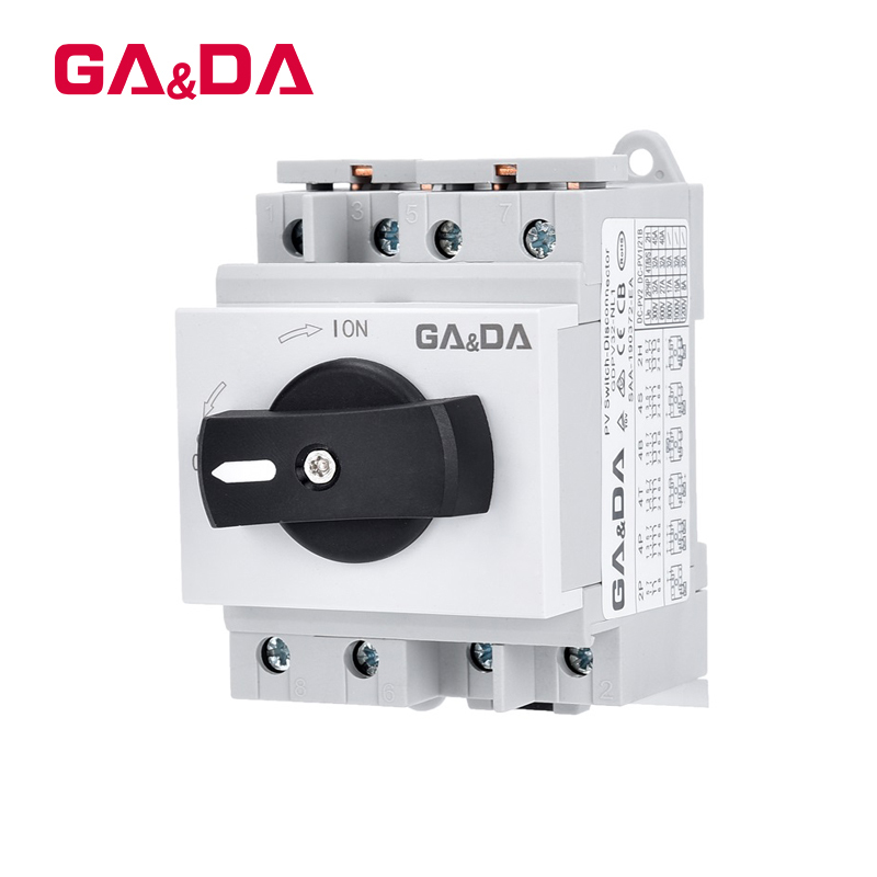 High Quality GDPV32-NL1-T 4P PV DC 1000V 32A Solar Rotating Handle Isolator Rotary Switch Disconnector for Solar