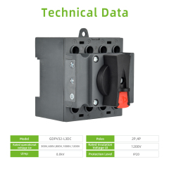 Professional Photovoltaic isolating switch Waterproof PV Array isolator Solar PV disconnector