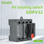 Professional Photovoltaic isolating switch Waterproof PV Array isolator Solar PV disconnector