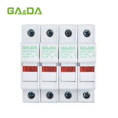 High Quality 10X38mm dc solar fuse link low voltage adaptation pv dc fuse base