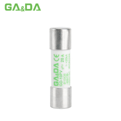 High Quality 10X38mm dc solar fuse link low voltage adaptation pv dc fuse base