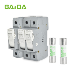 PV 1000V 32A Ceramic Cylinder Fuse with High Breaking Capacity Fuse Holder For Low Voltage Meets IEC Safety Standards
