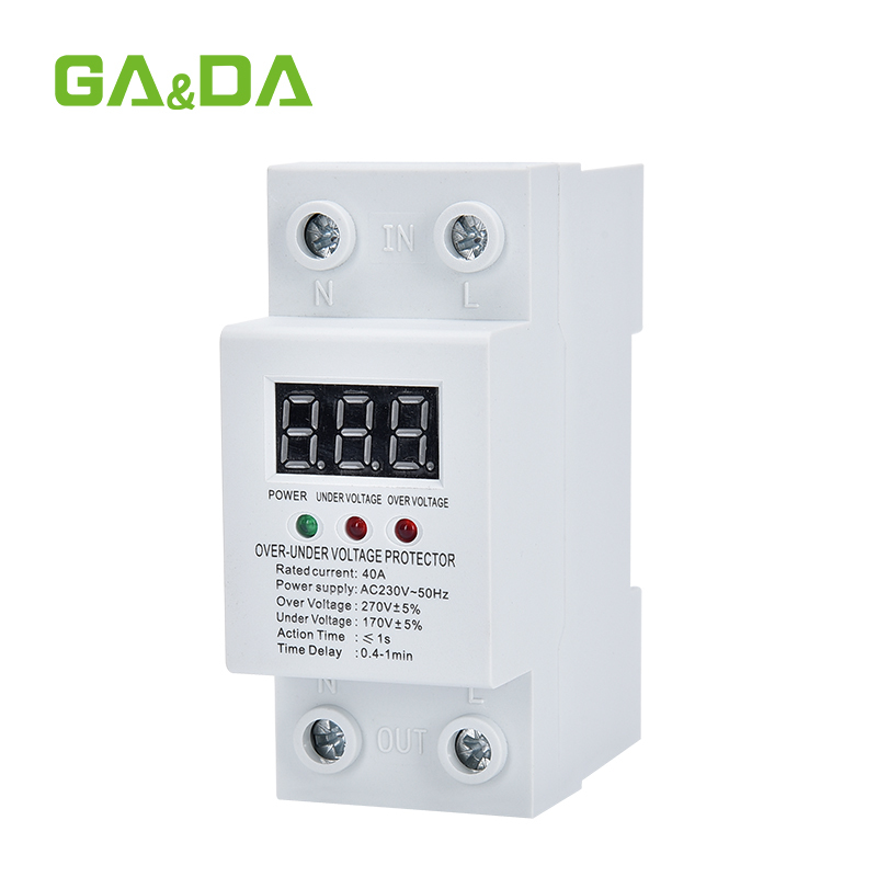 Voltage protector 220V 63A over voltage and under voltage protection va protector for ac power system
