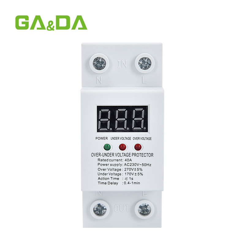 Voltage protector 220V 63A over voltage and under voltage protection va protector for ac power system