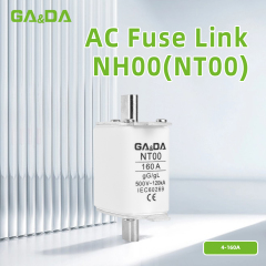 GADA HRC NT00 NH00 fuse High Breaking Capacity 120kA 500VAC Fuse Link  With CE