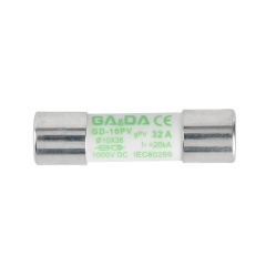Reliable 1000V DC 30A Solar Fuse link 10X38mm ceramic fuse base Low Voltage solar dc fuse