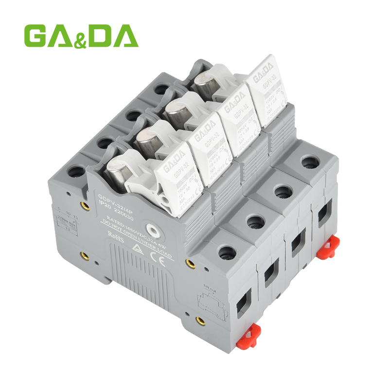 Reliable 1000V DC 30A Solar Fuse link 10X38mm ceramic fuse base Low Voltage solar dc fuse