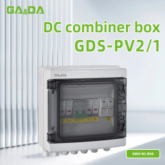 GDS-PV2/1 IP65 2 IN 1 OUT 2 Strings Ways 15A 1000V Solar control box PV Array Power DC Combiner Box