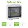 GDS-PV2/1 IP65 2 IN 1 OUT 2 Strings Ways 15A 1000V Solar control box PV Array Power DC Combiner Box
