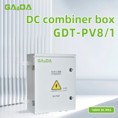 GDT-PV8/1 IP65 Solar control box 8 IN 1 OUT 8 Strings Array box 15A 1000V 1200V 1500V DC Solar PV Array Combiner Box
