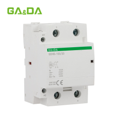 Household Modular AC Contactor 2P 100A 2NO Coil 230V DIN Rail contactor
