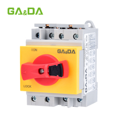 PV Isolation Switch 32a transfer switch Din Rail Solar Rotating Handle Rotary Disconnector