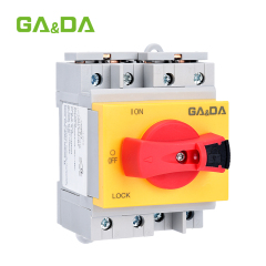 PV Isolation Switch 32a transfer switch Din Rail Solar Rotating Handle Rotary Disconnector