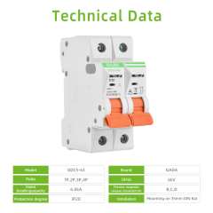 New model MCB  1P 2P 3P 4P AC Miniature Circuit Breaker
