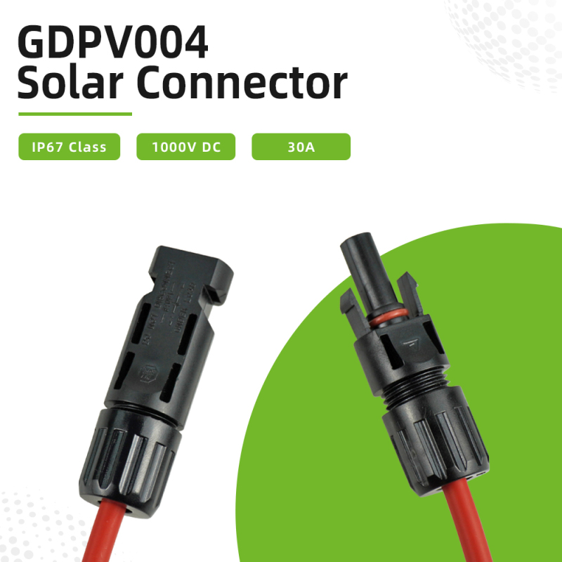 GADA CE IP67 30A 1000V DC waterproof Male + Female M/F Connectors Set for PV Solar Panel Cable Accessories