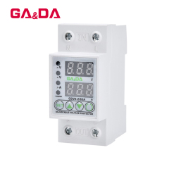 Top selling GDV2-2-63A 230V Din rail adjustable automatic recovery reconnect over under voltage protective protector voltage