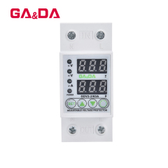 Top selling GDV2-2-63A 230V Din rail adjustable automatic recovery reconnect over under voltage protective protector voltage