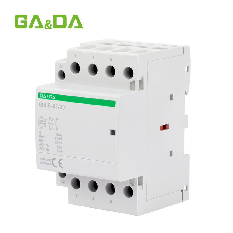 3 Pole ac modular contactor 3NO Coil din rail Contactor