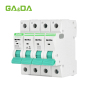 TUV CB IEC 1000V DC 4P MINI Circuit breaker  air circuit breakers DC MCB circuit breaker