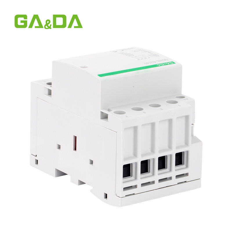 4P 63A 110VAC 220VAC Din Rail Household AC Contactor Electrical Type Contactor