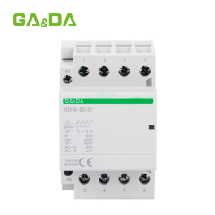 4P 63A 110VAC 220VAC Din Rail Household AC Contactor Electrical Type Contactor