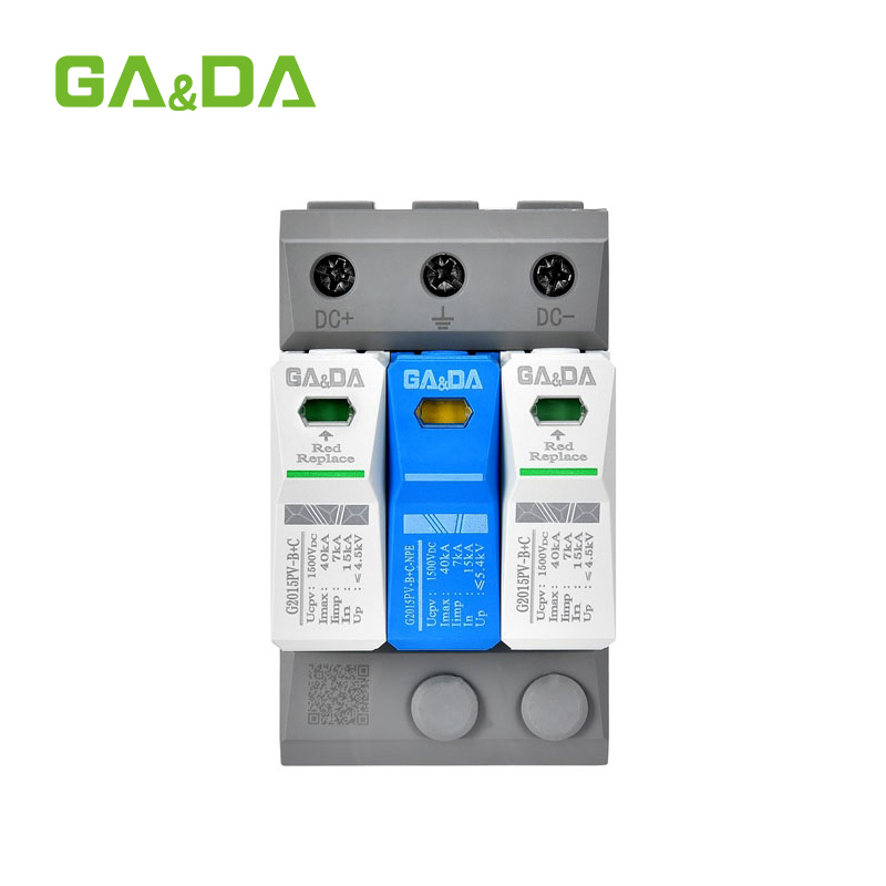 Strict quality control system Lightning Arrester DC Surge Protector 1000VDC SPD