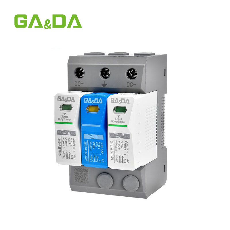 Strict quality control system Lightning Arrester DC Surge Protector 1000VDC SPD