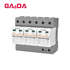 Surge Arrester Protector SPD 280V 3P 100KA AC Solar Surge Protective Device