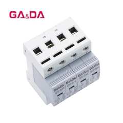 Class B+C T1+T2 type three phase 4 pole surge arrester SPDS