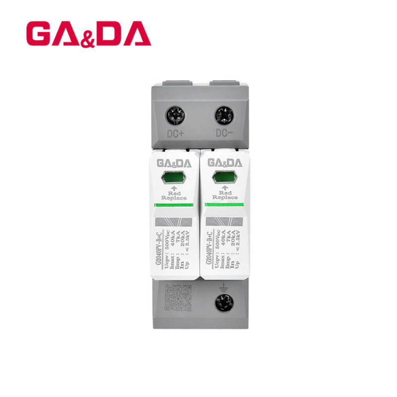 Surge Suppressor SPD Surge Protector 20ka DC Surge Arrester Thunder Lightning Arrestor