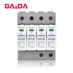 GADA Good Quality 35mm Din rails 20KA 40KA 160KA 280V  AC 4P SPD power Surge Protector