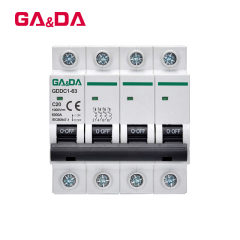 Professional Manufacture 1P 2P 3P 4P 1A-63A Mini DC MCB