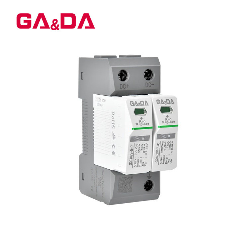 Surge Suppressor SPD Surge Protector 20ka DC Surge Arrester Thunder Lightning Arrestor