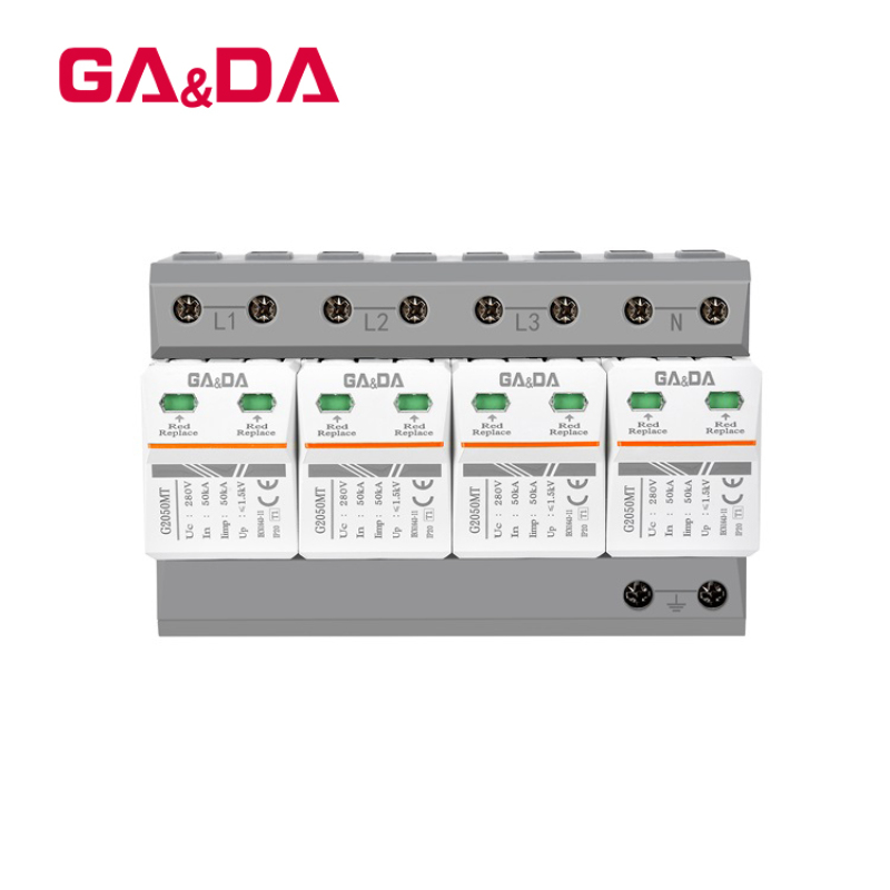 Surge Protector AC 4 P House Surge Protective Low-voltage Arrester Device Lightning Protection SPD