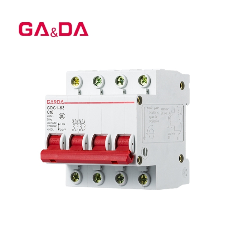 GADA Electrical supples dz47 3 phase mcb circuit brakers
