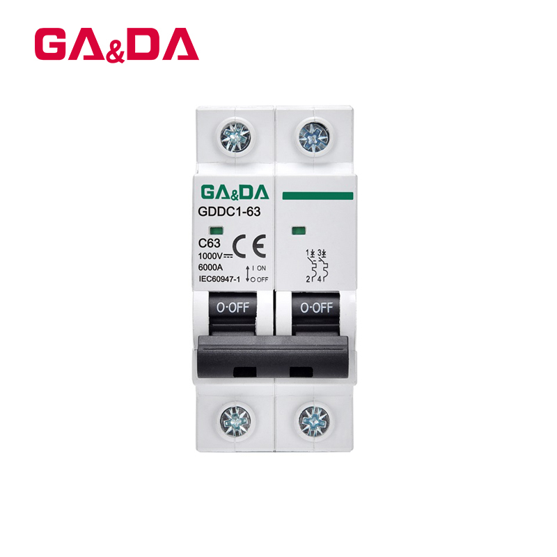 To supply 2P 4.5/6KA 1000V Good quality   MCB