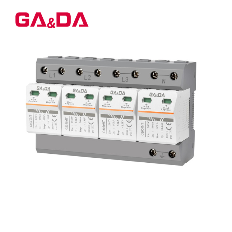 Surge Protector AC 4 P House Surge Protective Low-voltage Arrester Device Lightning Protection SPD