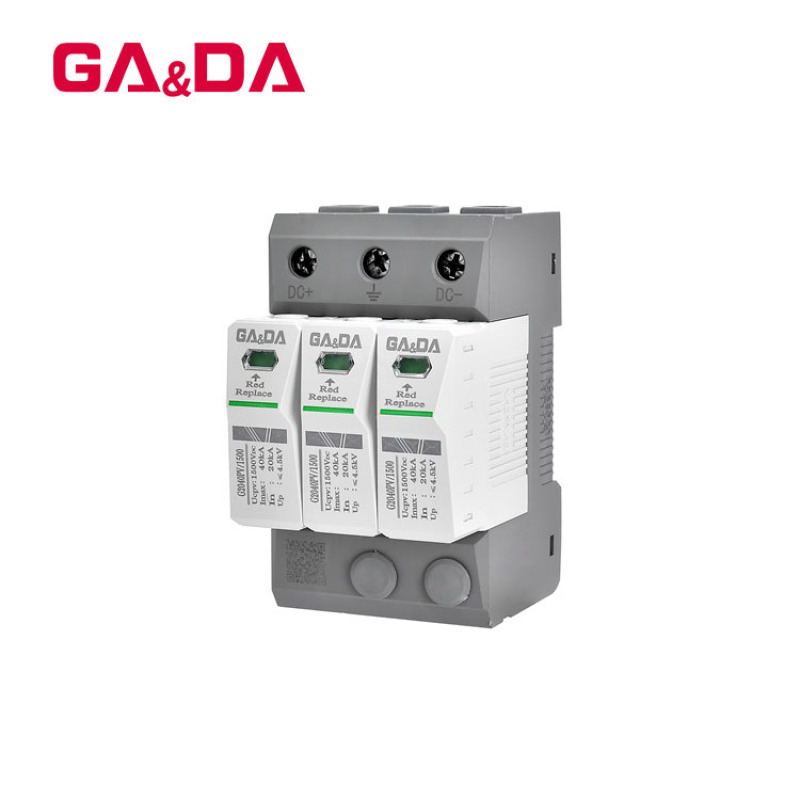 thunder protector 3p 1500v dc surge protective device