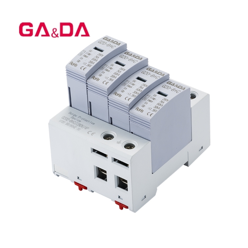 Warranty 1year b+c series T1+T2 7ka ac 385v electric surge protector tuv spd