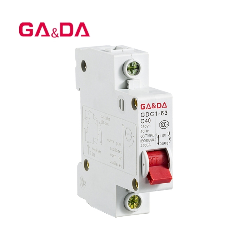 GADA 230V 400V Single phase 1 pole air mcb circuit breaker