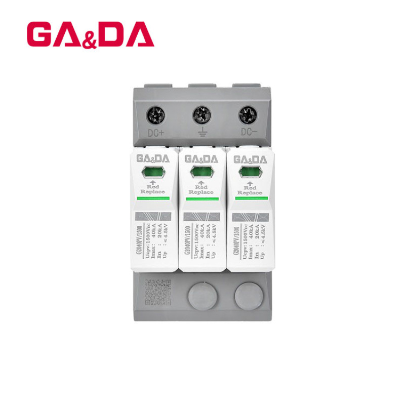 thunder protector 3p 1500v dc surge protective device