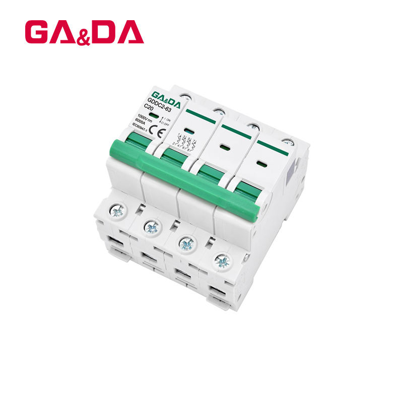 Professional Manufacture 4P 20A  1000v 6ka Mini DC MCB